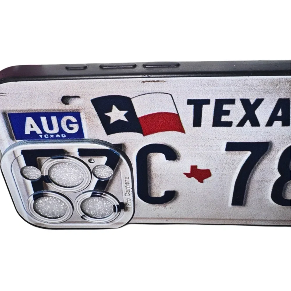 iPhone 15 Pro - Rustic Texas License Plate Phone Case